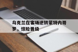 关于乌克兰在客场逆转蒙特内哥罗，惊险晋级的信息